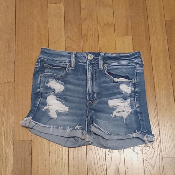 American Eagle Outfitters Pants - AMERICAN EAGLE HI-RISE SHORTIE JEAN SHORTS 6